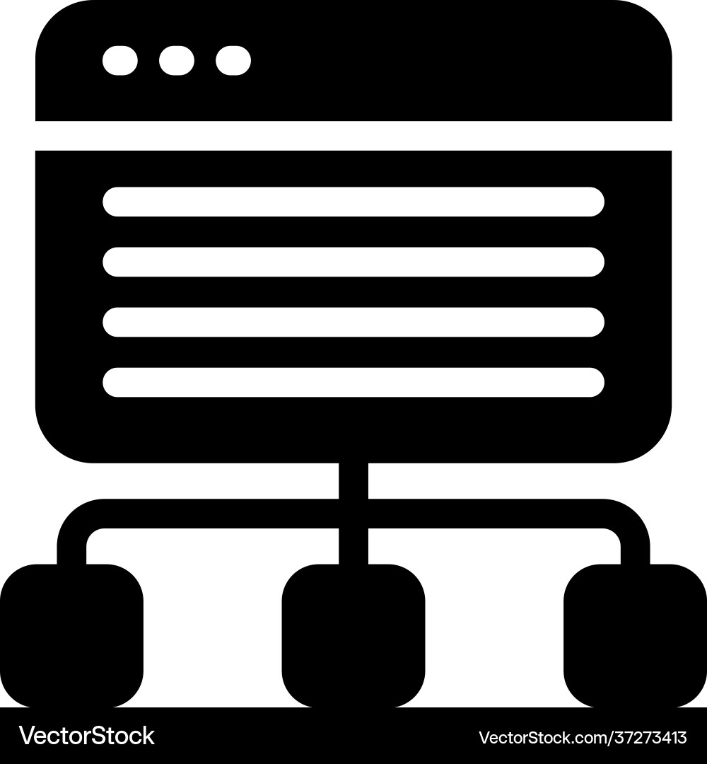 Web hierarchy vector image