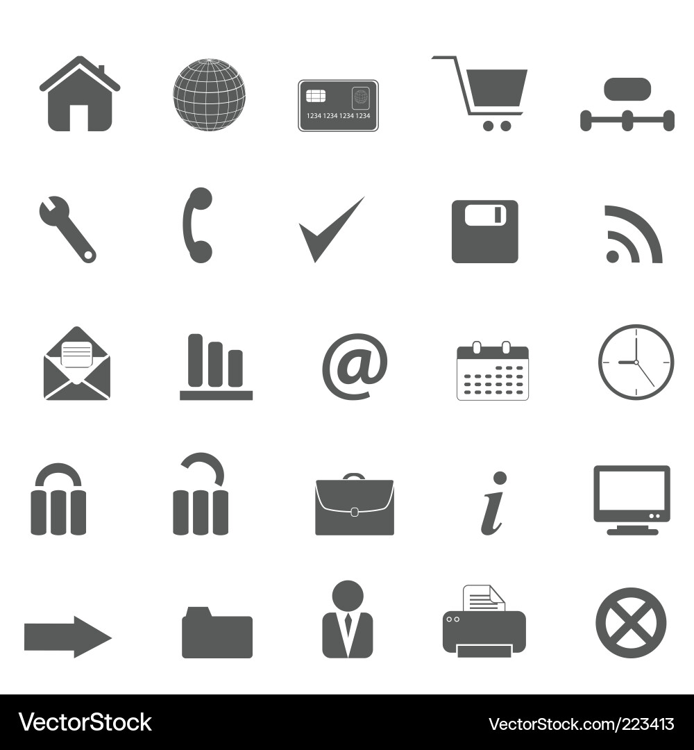 Web Icon Set vector image