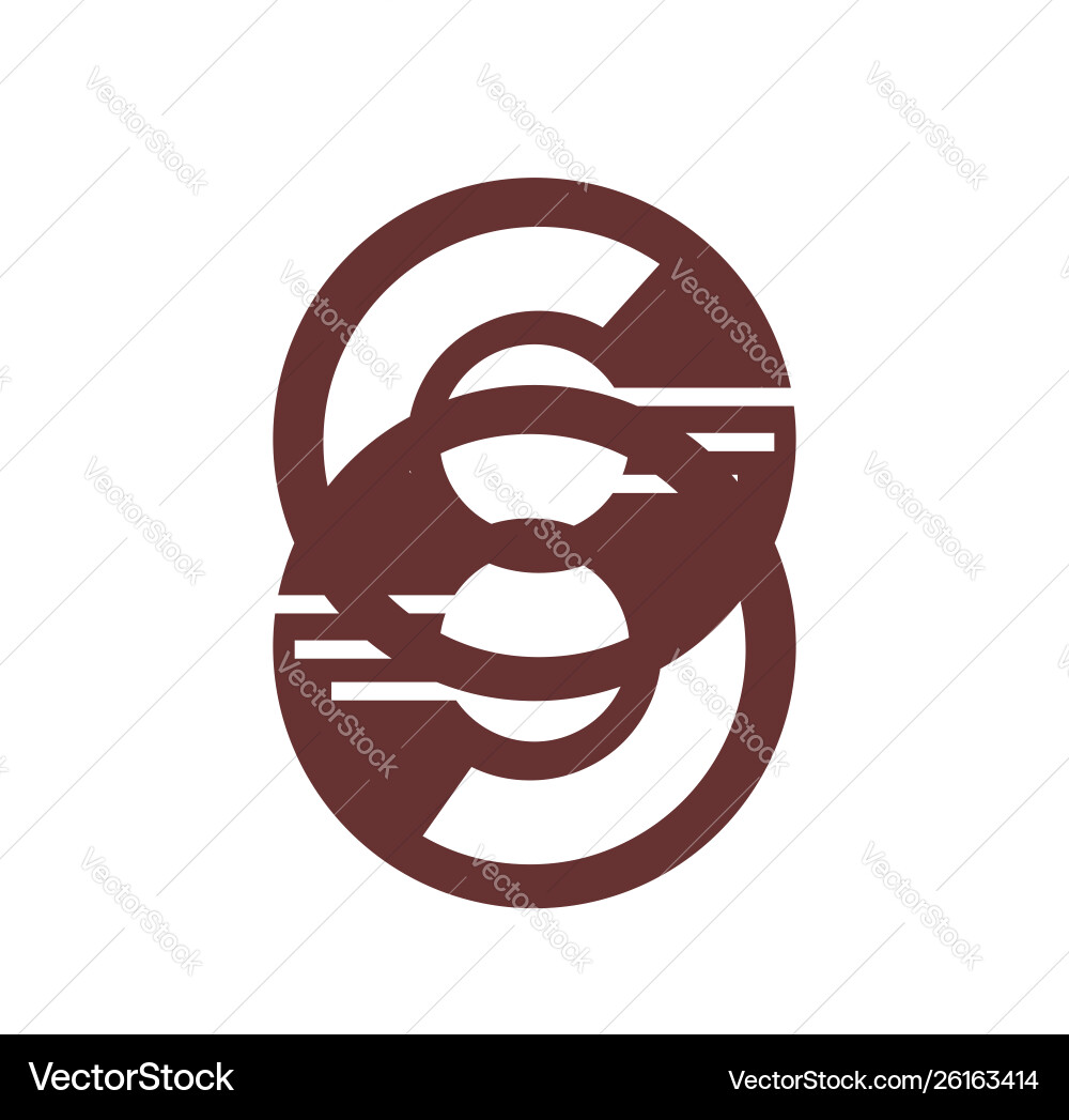 Cc initials for network connection logo and icon Cc initials for network connection logo and icon Vector Image