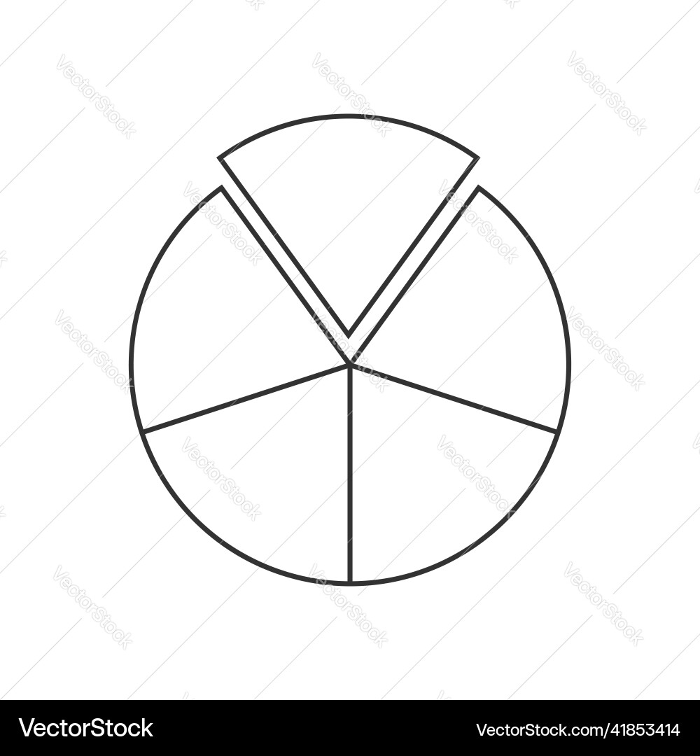 Circular Segmented Chart vector image