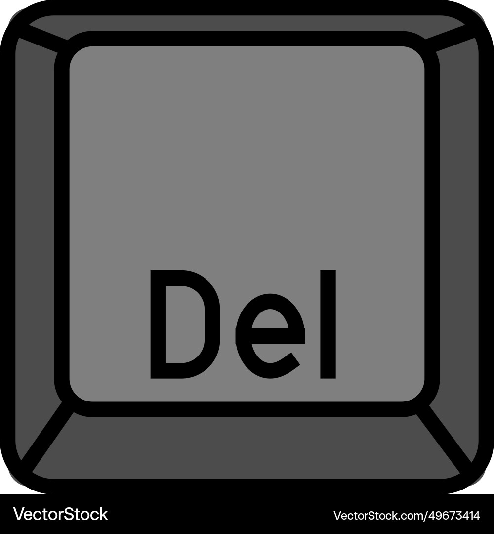 Delete close color icon Vector Image