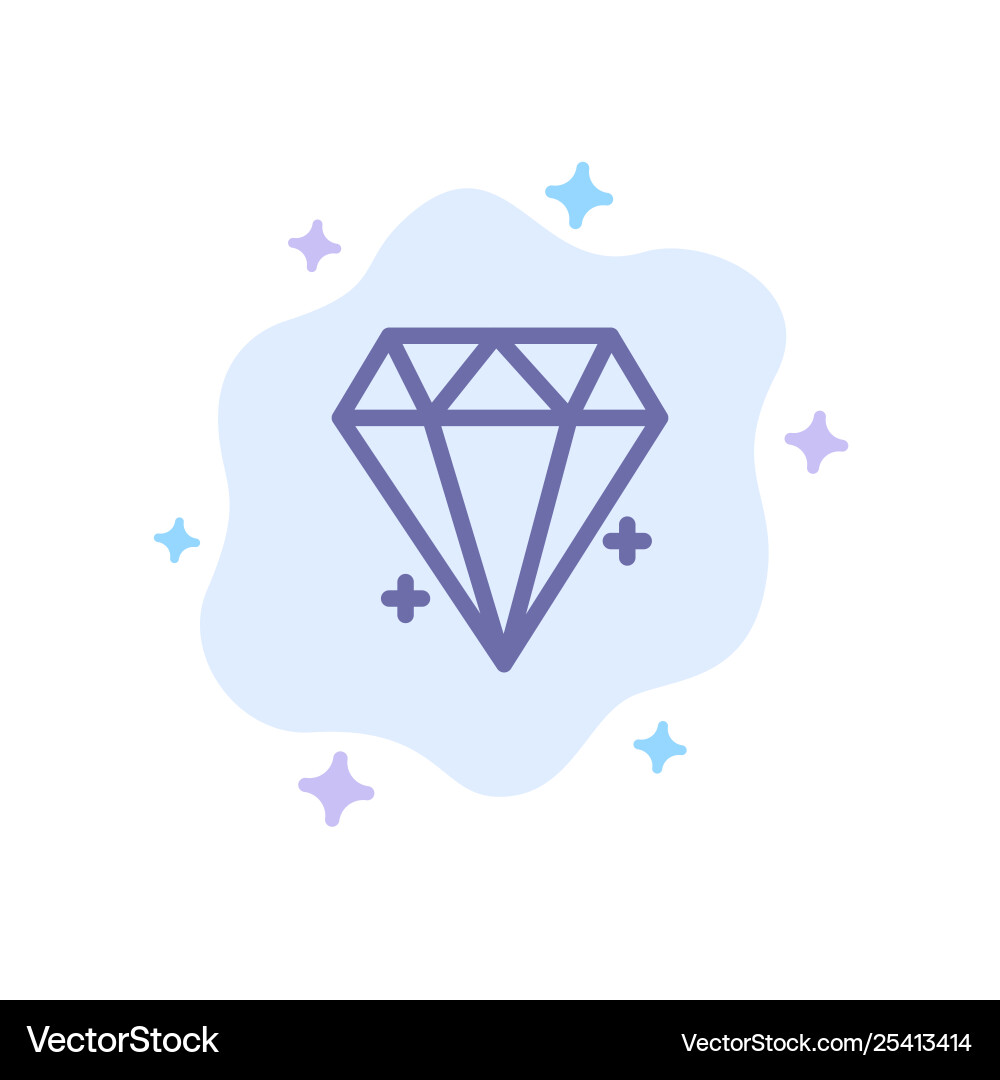 Diamant ecommerce Schmuck Schmuck blau Ikone Diamant ecommerce Schmuck Schmuck blau Ikone vektorbild
