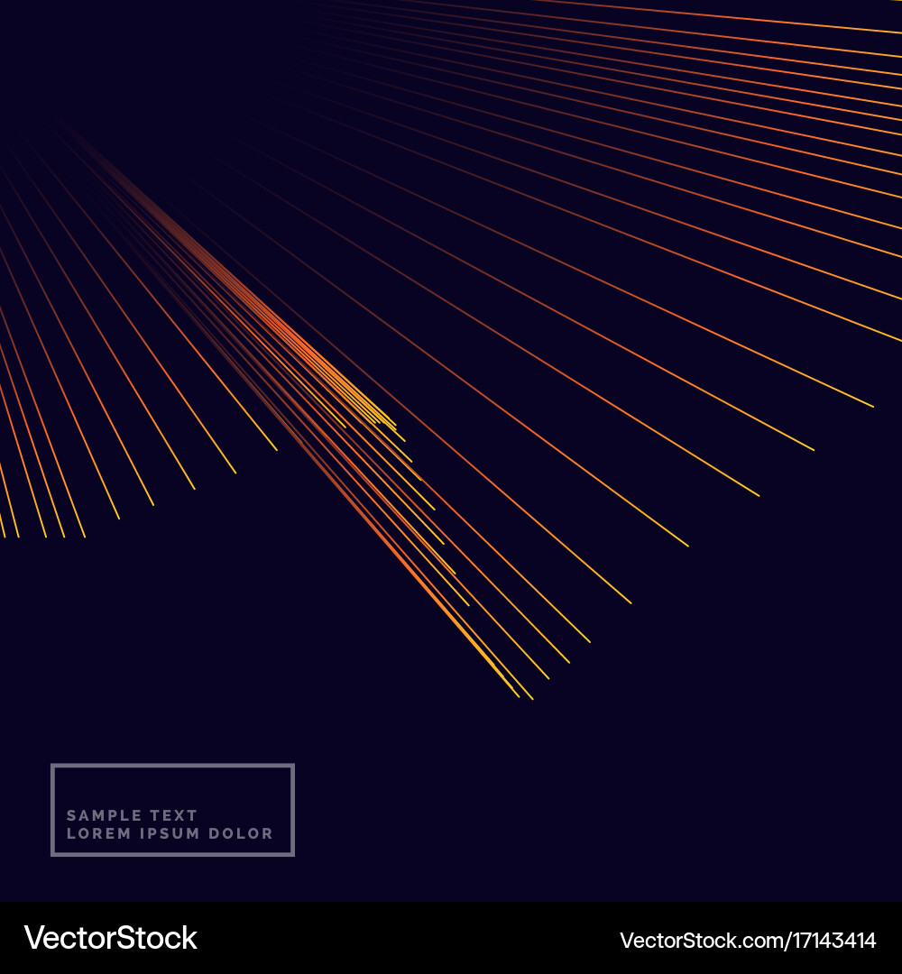 Dynamic Line Rays Background vector image