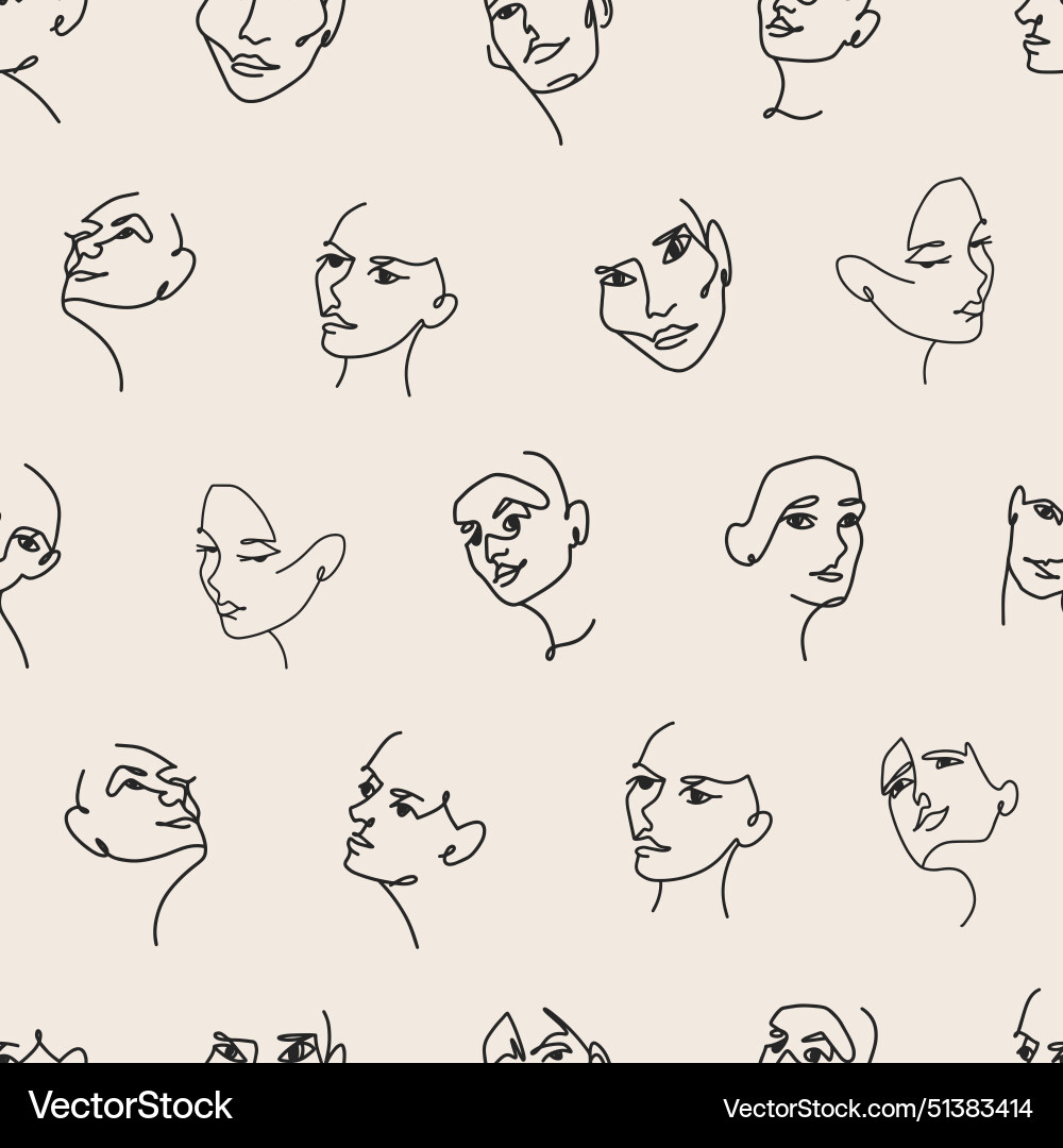 Endless background with abstract continuous thin vector image