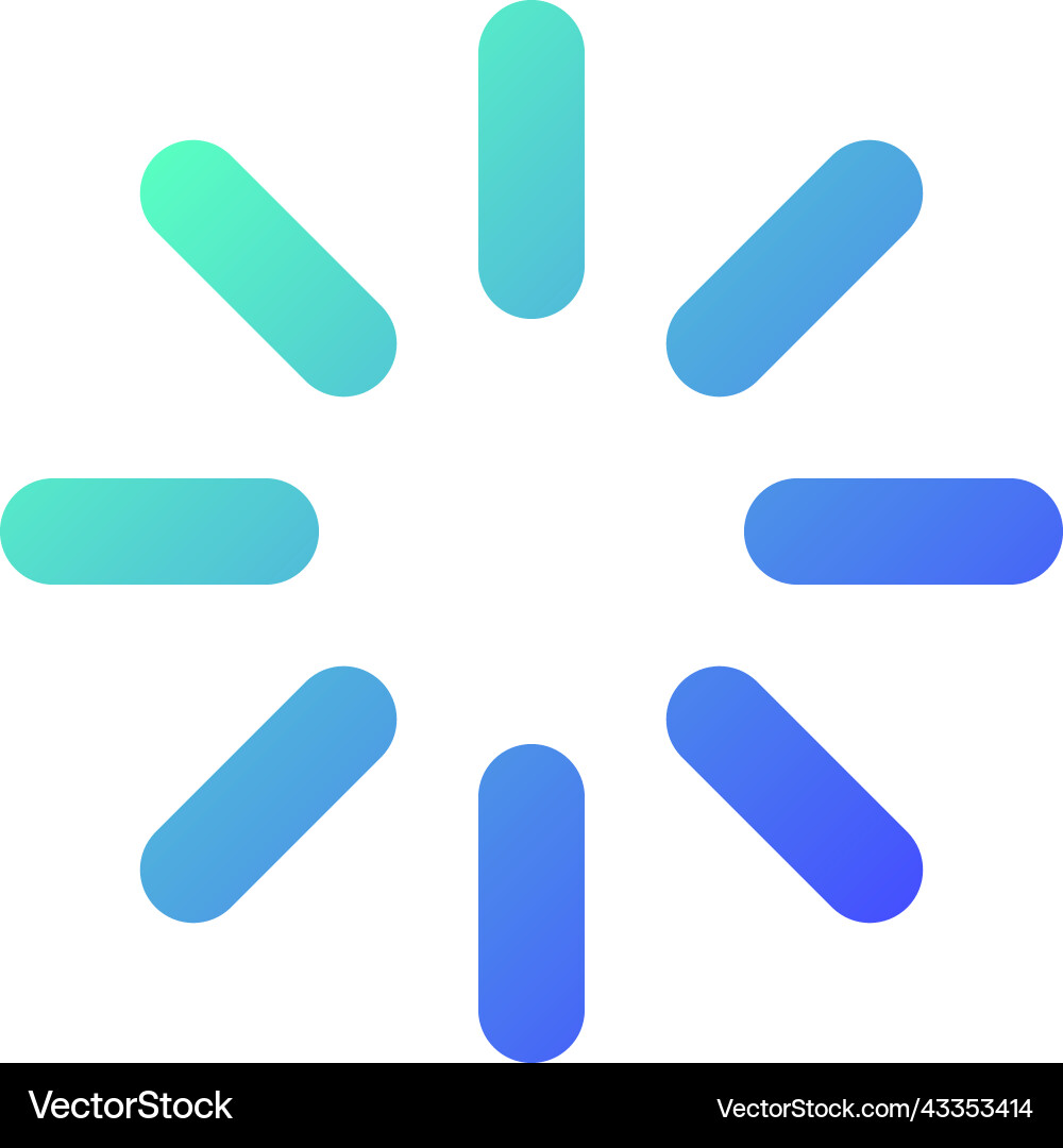Loading indicator pixel perfect gradient linear Loading indicator pixel perfect gradient linear vector image