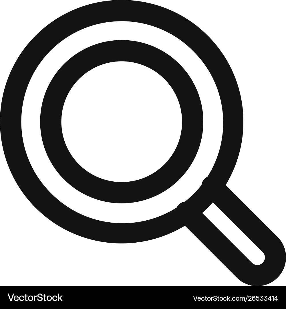 Magnifying icon in modern style for web site Magnifying icon in modern style for web site Vector Image