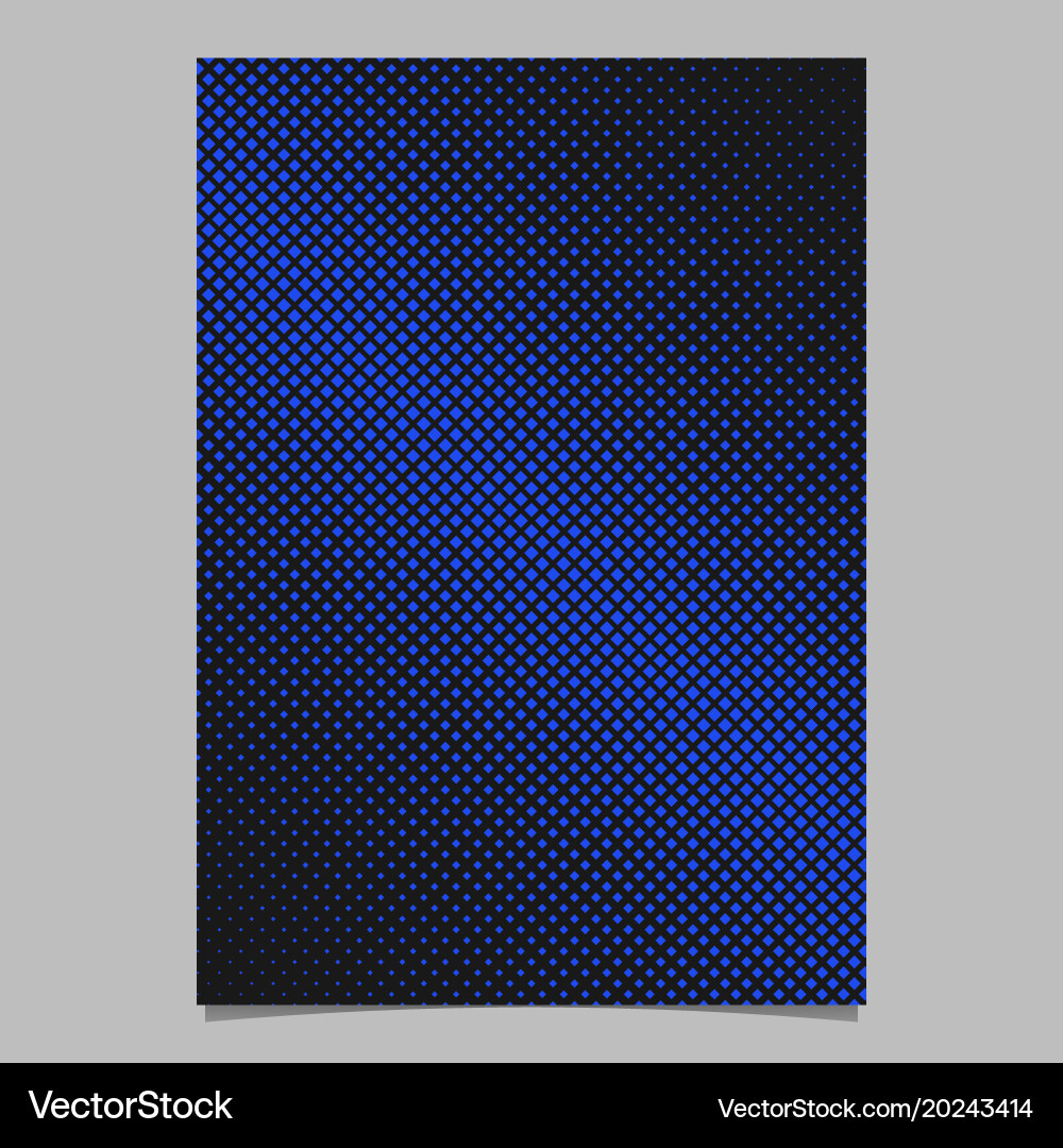 Retro halftone square pattern background brochure Vector Image