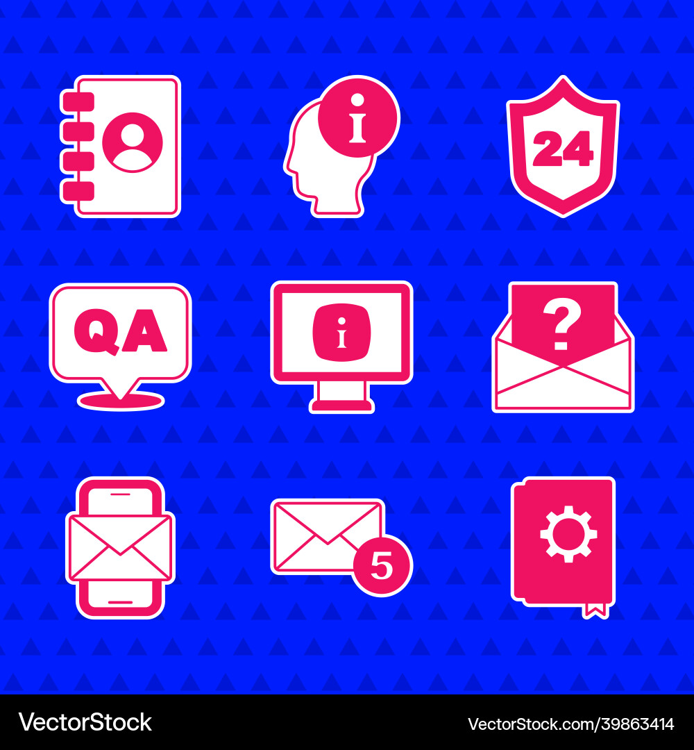 Set monitor with information new email incoming Set monitor with information new email incoming vector image