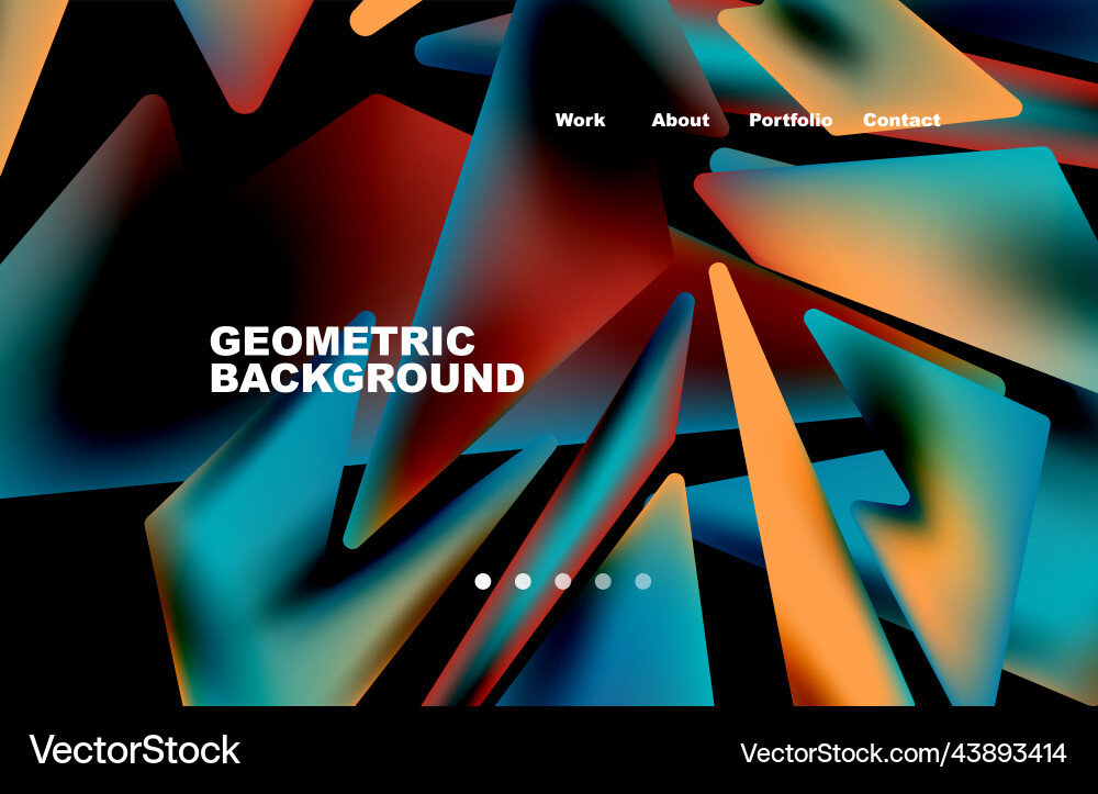 Shards shape composition abstract background web vector image