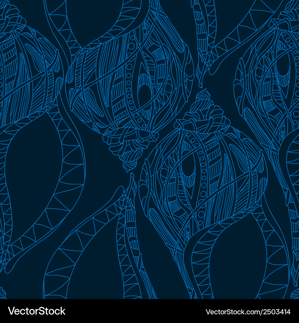Shell seamless pattern vector image