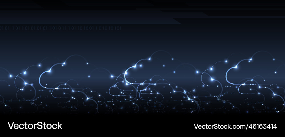 Technology data background idea of global Technology data background idea of global vector image