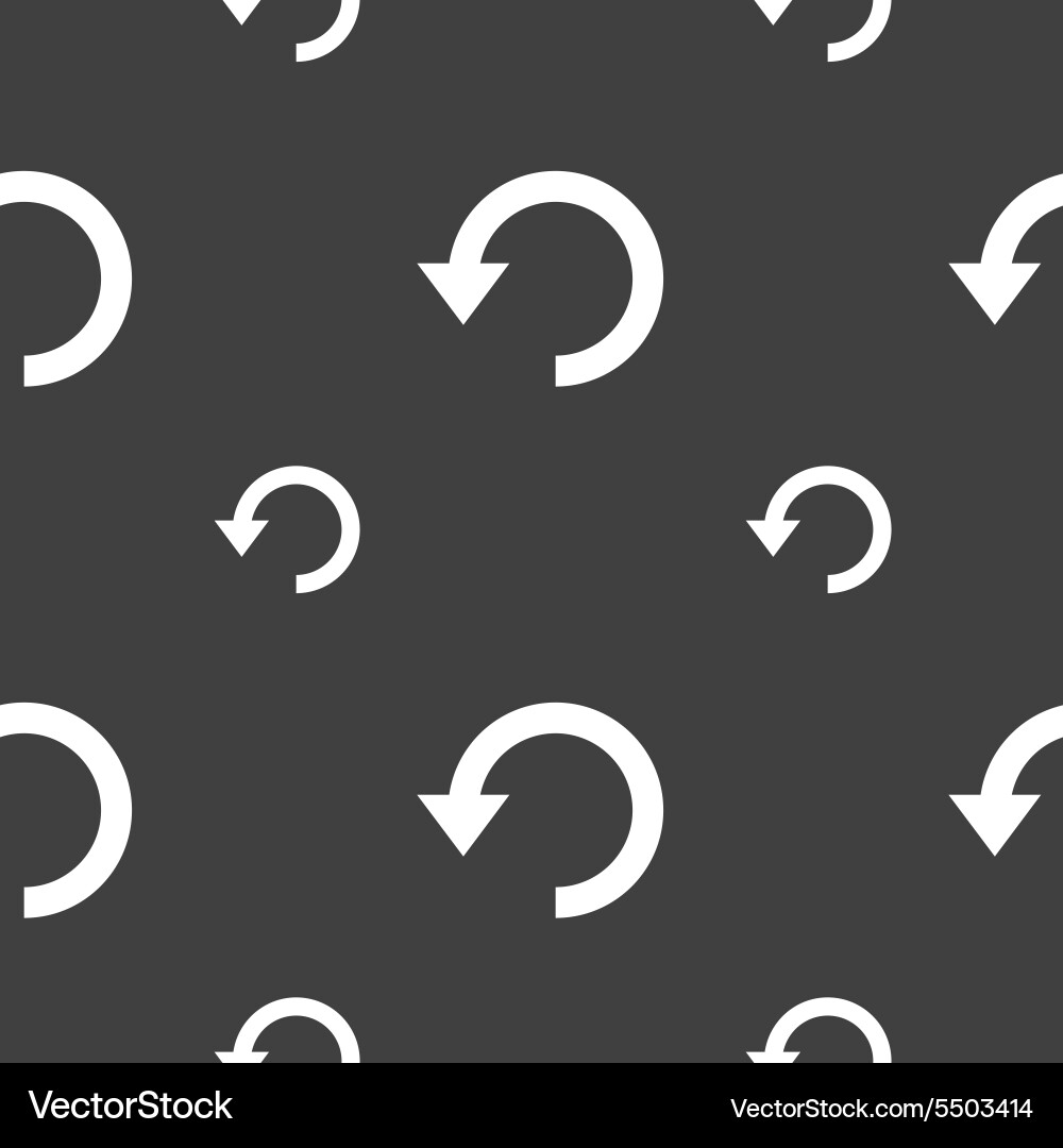 Upgrade arrow update icon sign seamless pattern vector image