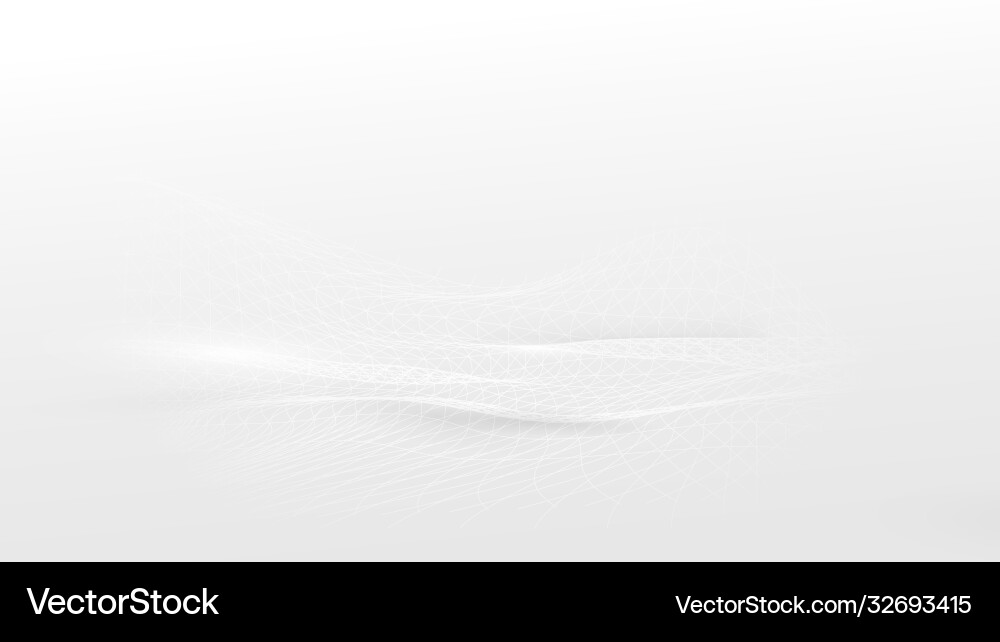 Abstract White Connection Network vector image