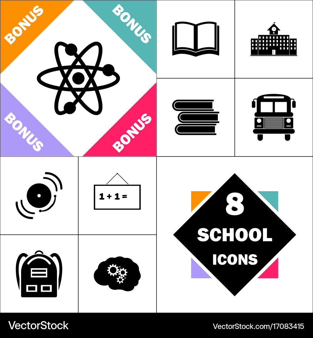 Atom computer symbol vector image