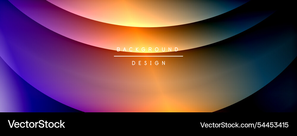 Bright rainbow style color gradient with curve Vector Image