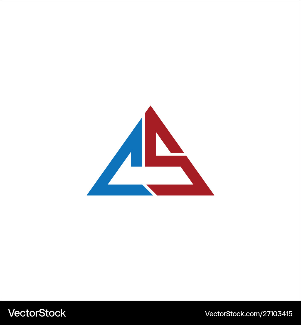 Cs and sc creative initial based letter Vector Image