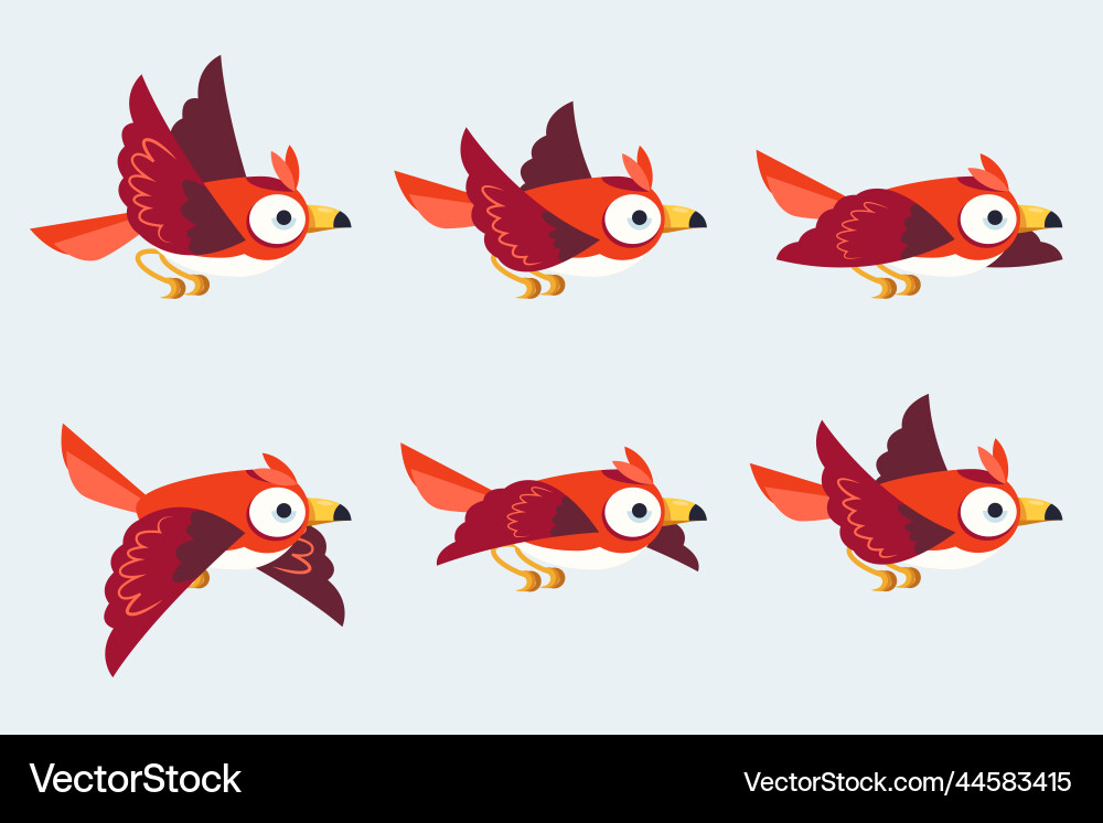 Flat design animation frames element set Flat design animation frames element set vector image