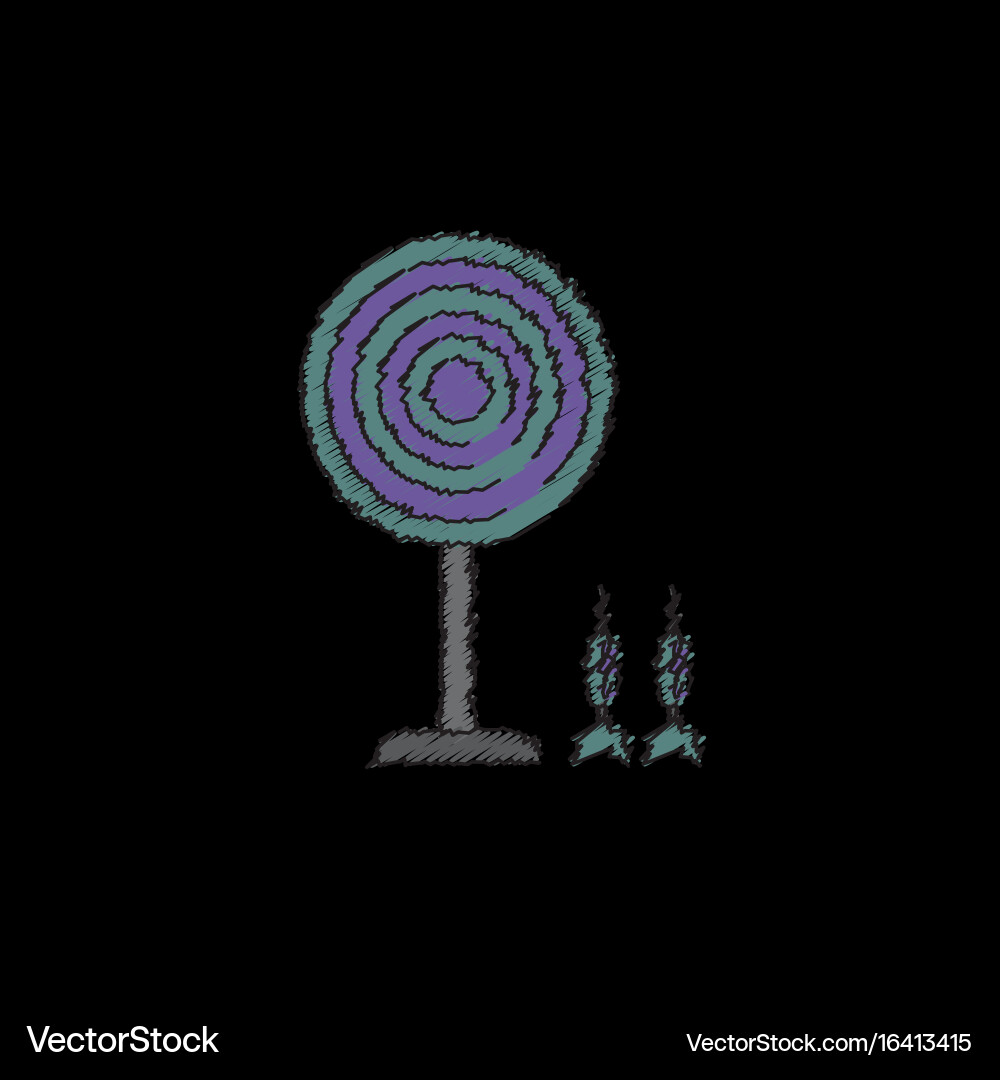 Flat target and darts eps 10 in hatching style Vector Image
