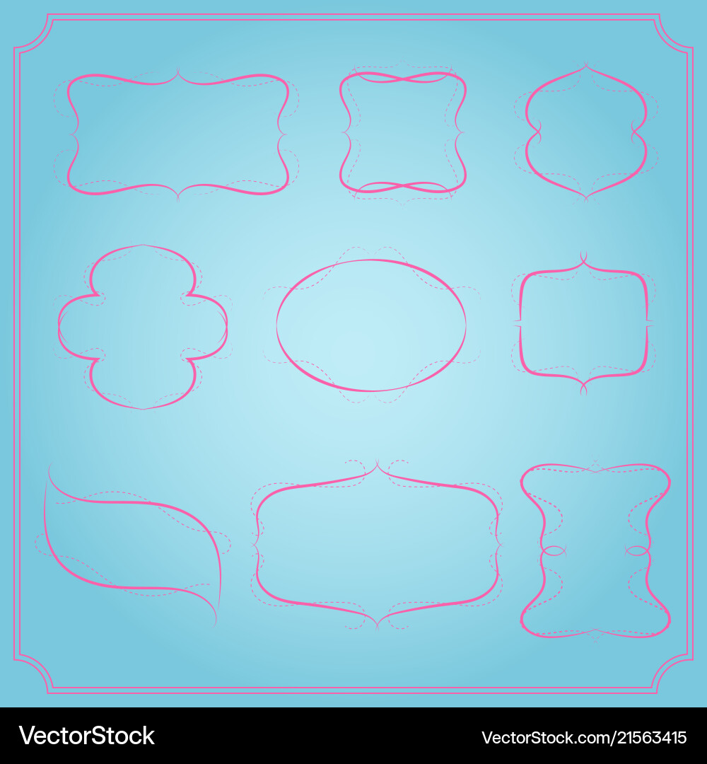Frames set Frames set vector image