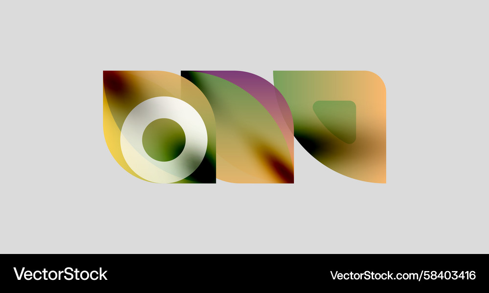 Abstract shapes overlap creating colorful design Abstract shapes overlap creating colorful design Vector Image