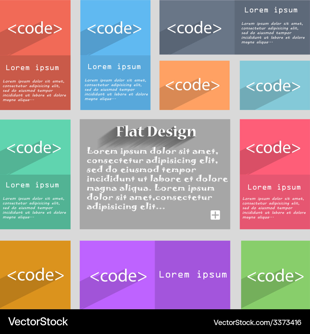Code sign icon programming language symbol set vector image