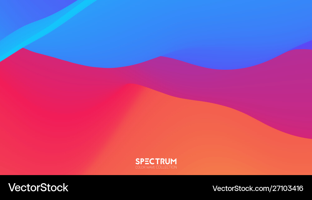 Fluid color blend spectrum background Fluid color blend spectrum background vector image