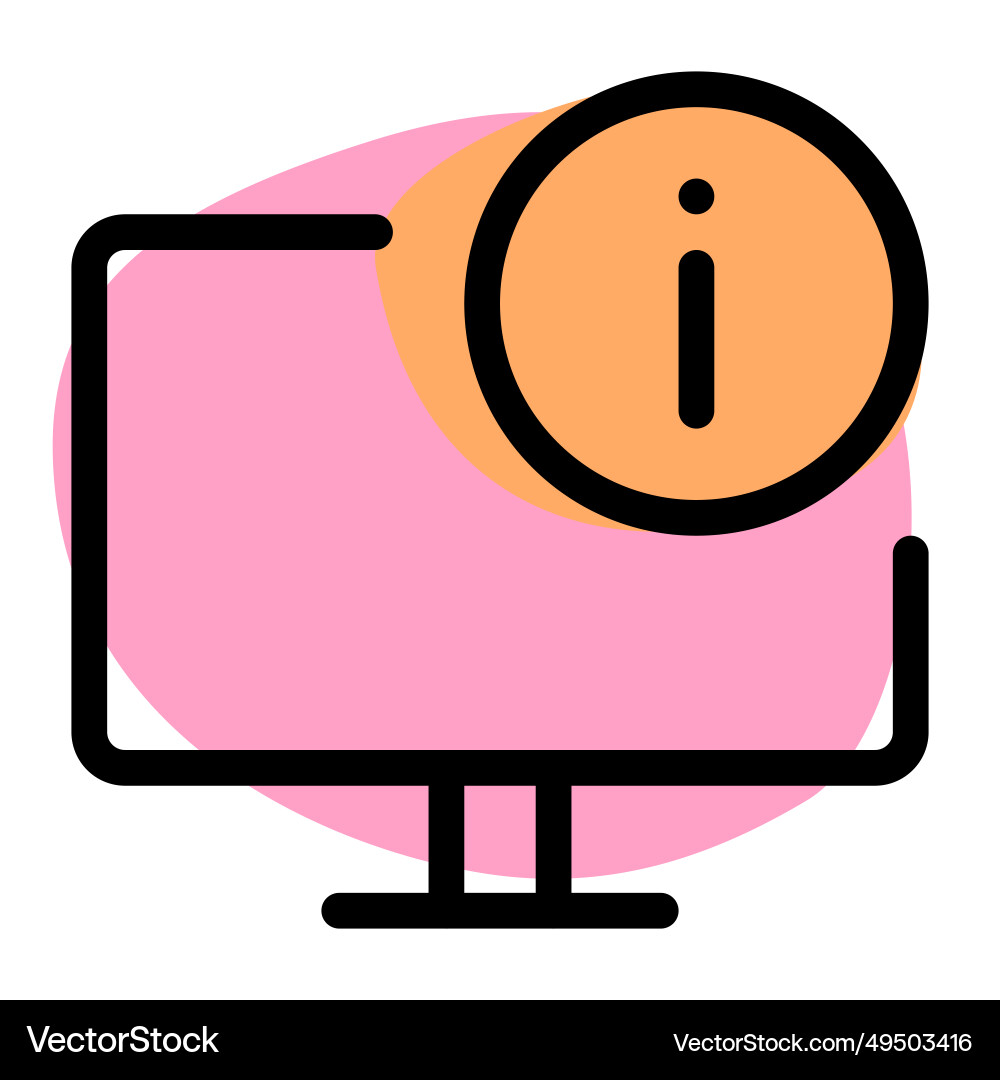 Help or information feature enabled in desktop Help or information feature enabled in desktop vector image