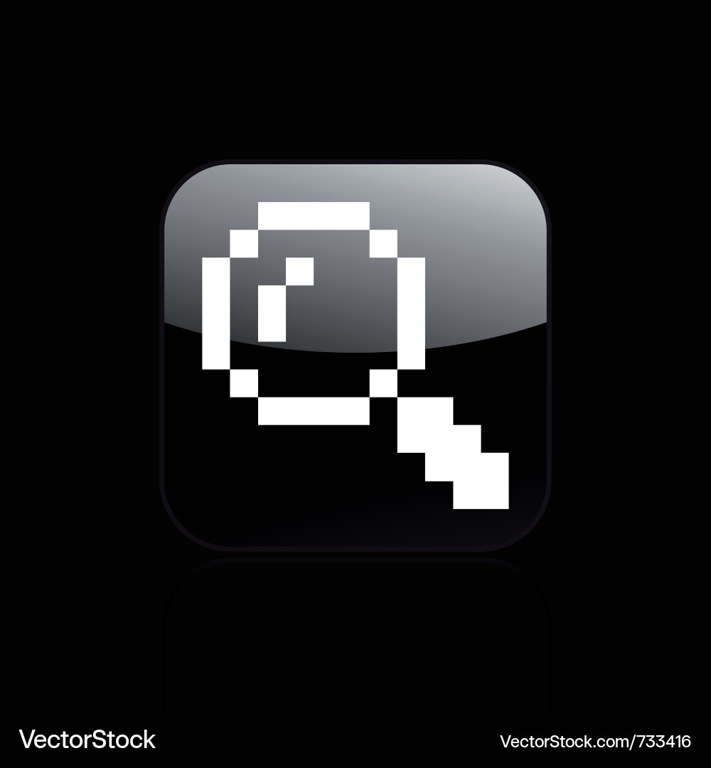 Pixel computer icon Vector Image