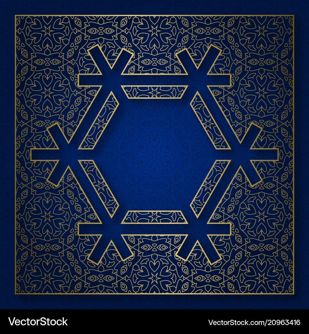 Snowflake shape patterned background Snowflake shape patterned background vector image