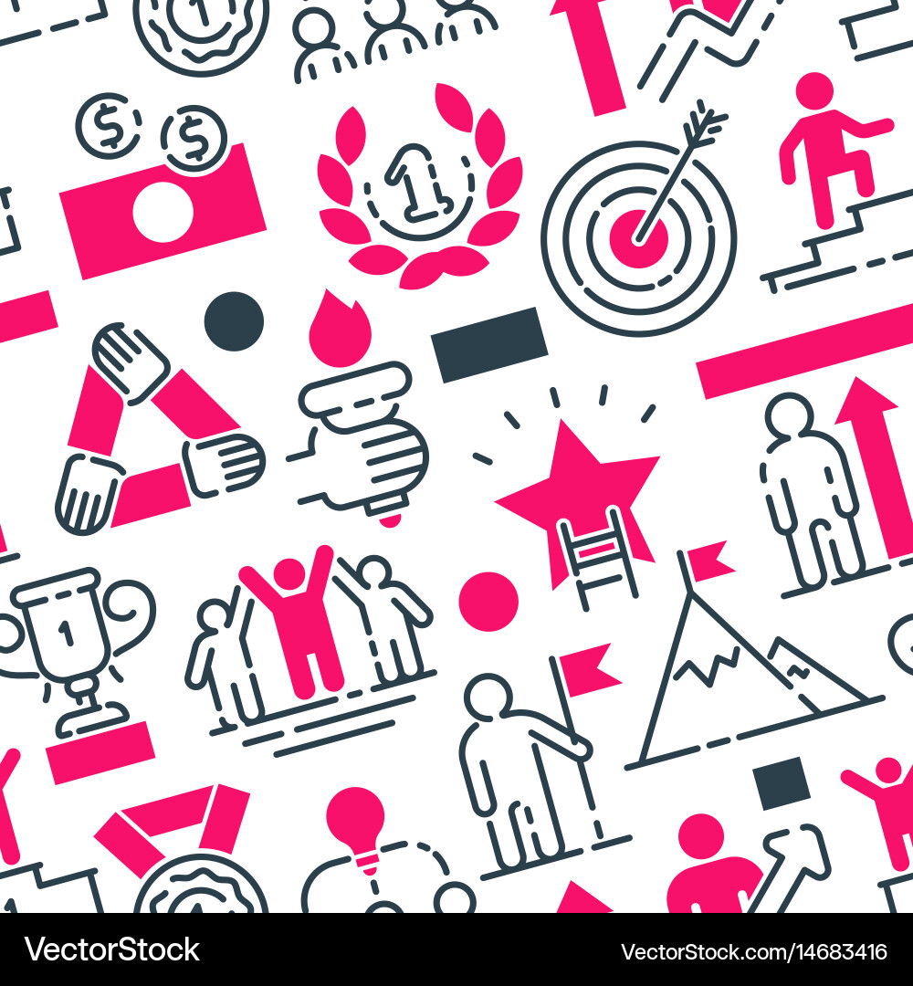 Startup project outline web busies icons set team vector image
