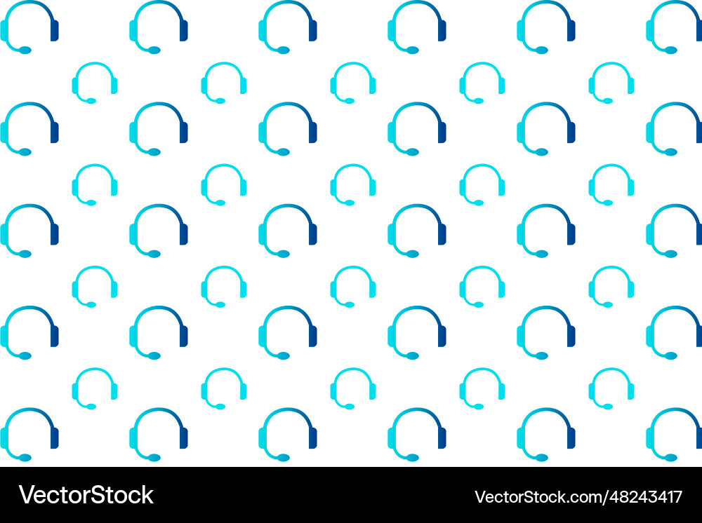 Abstract headset pattern background Abstract headset pattern background vector image