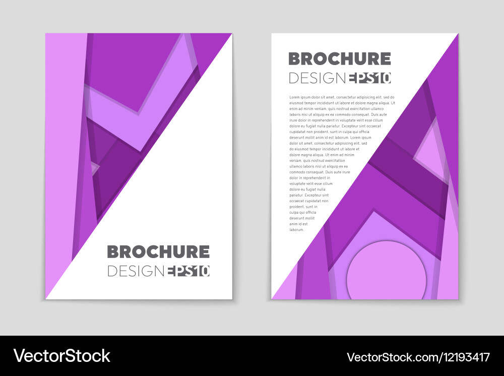 Abstract layout background set for art Vector Image