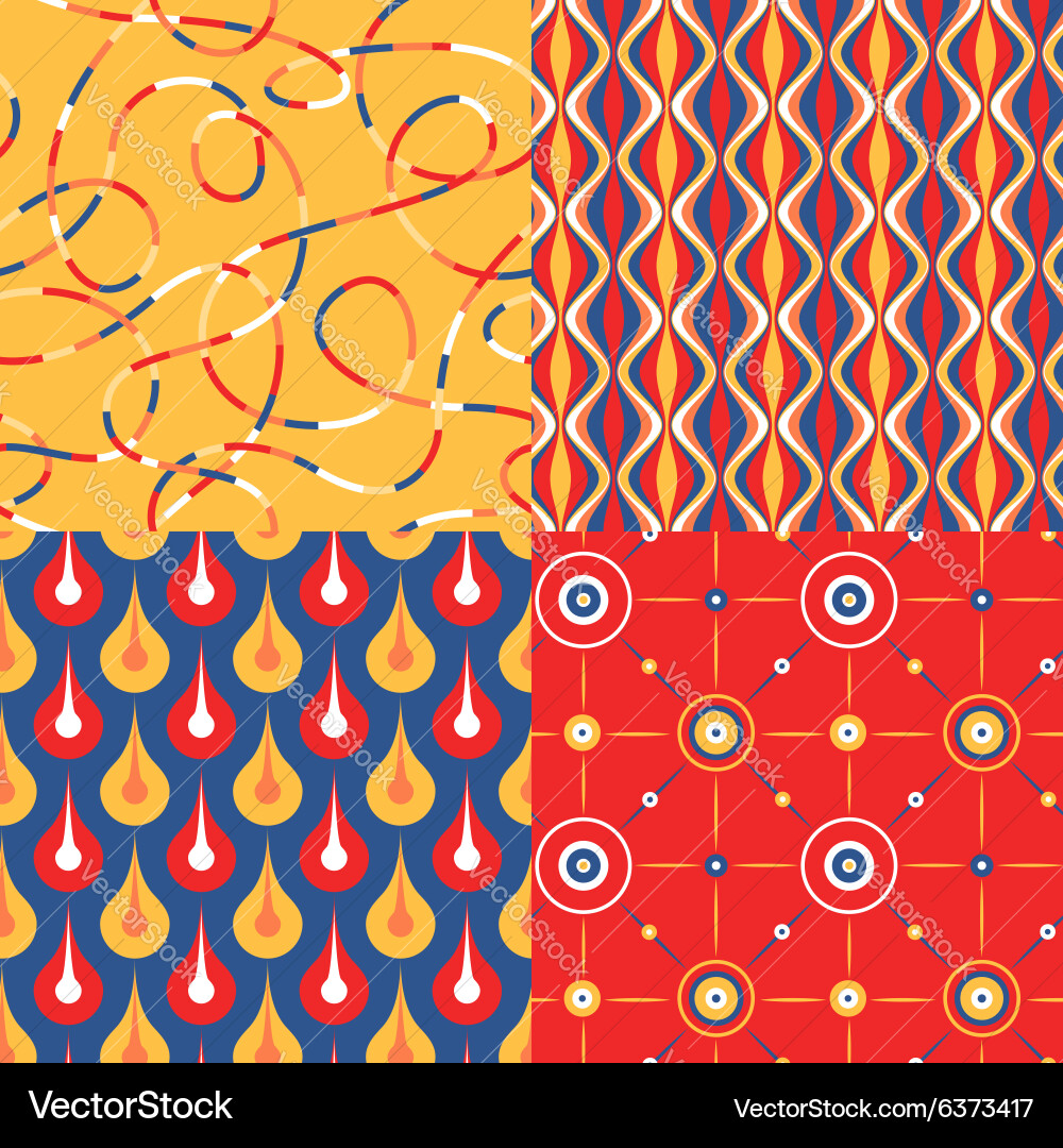 Abstract Pattern Set Vector Image