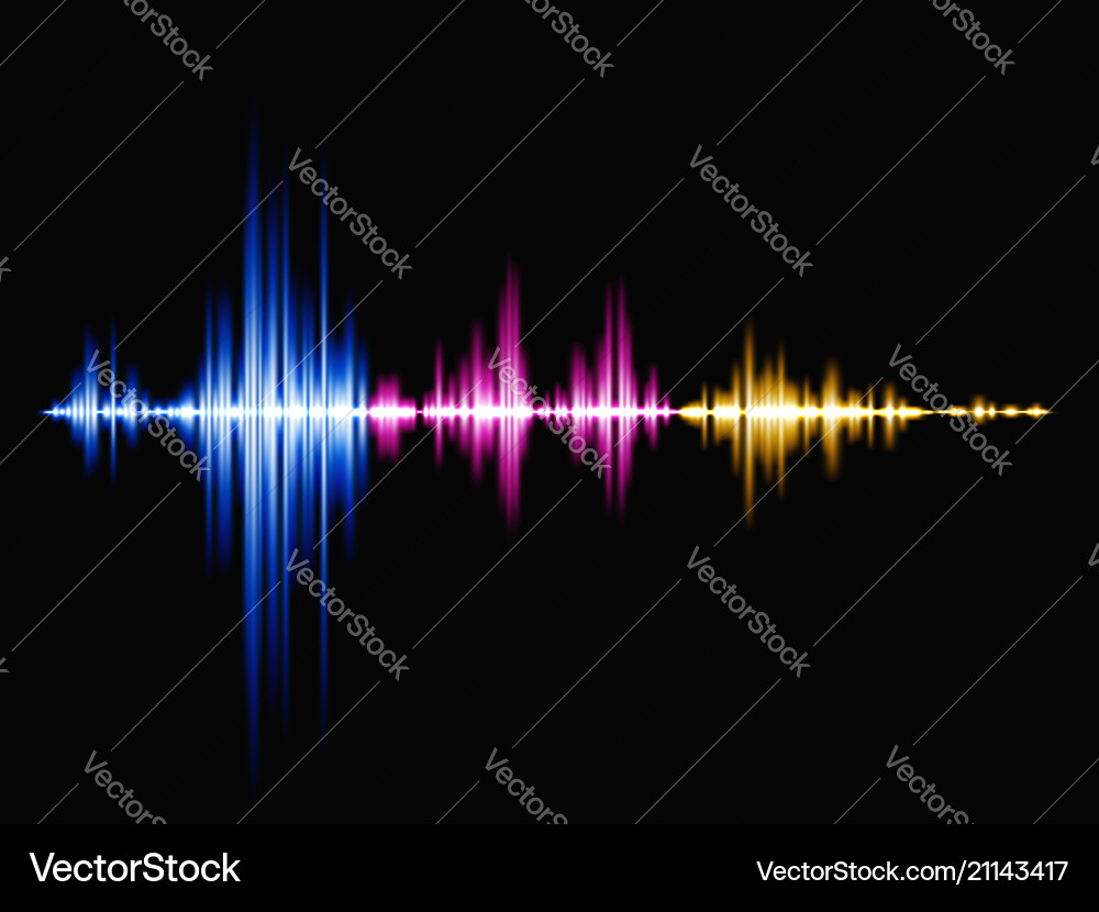 Abstract Sound Wave Background vector image