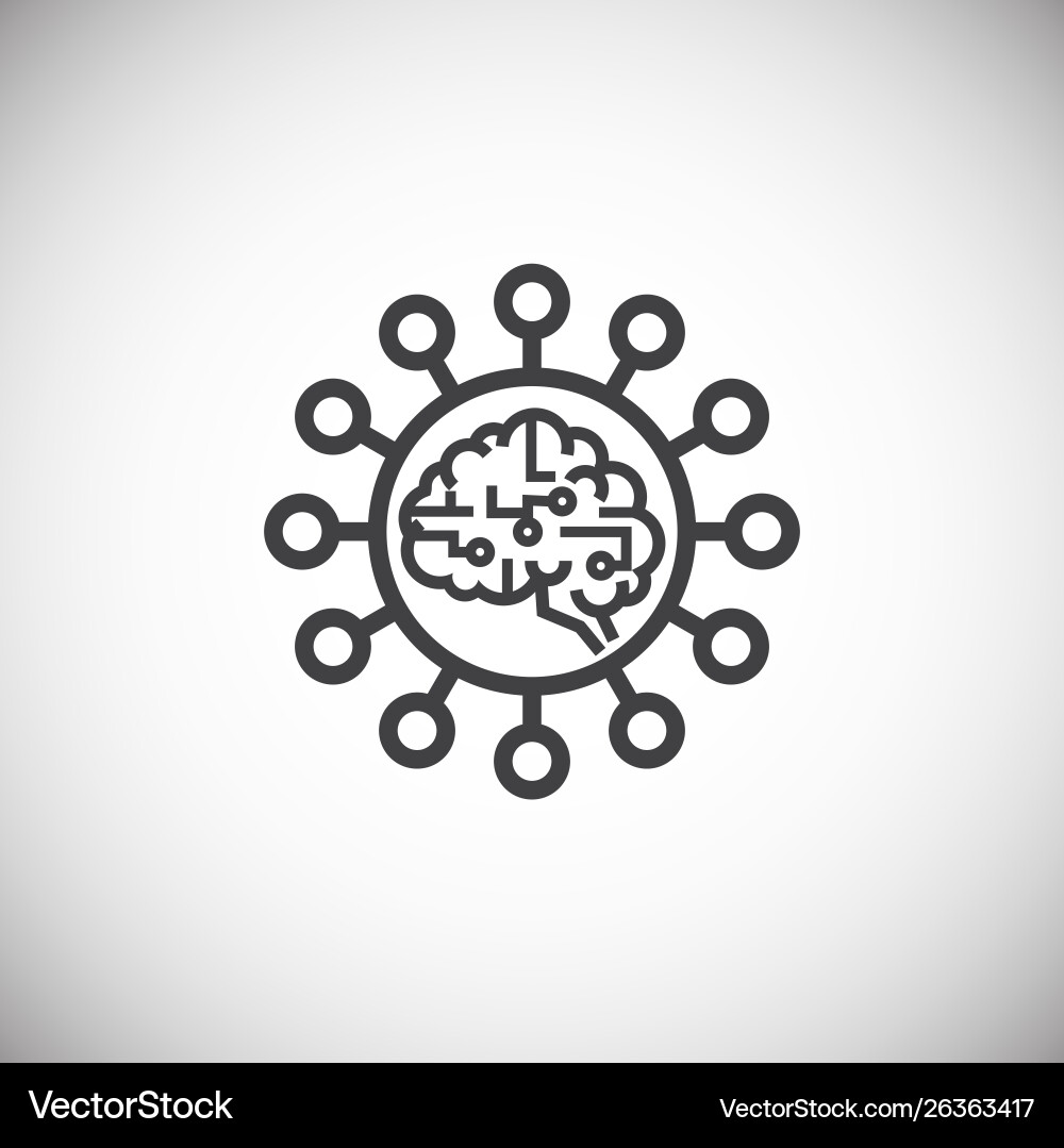 Ai icon on background for graphic and web design Ai icon on background for graphic and web design vector image