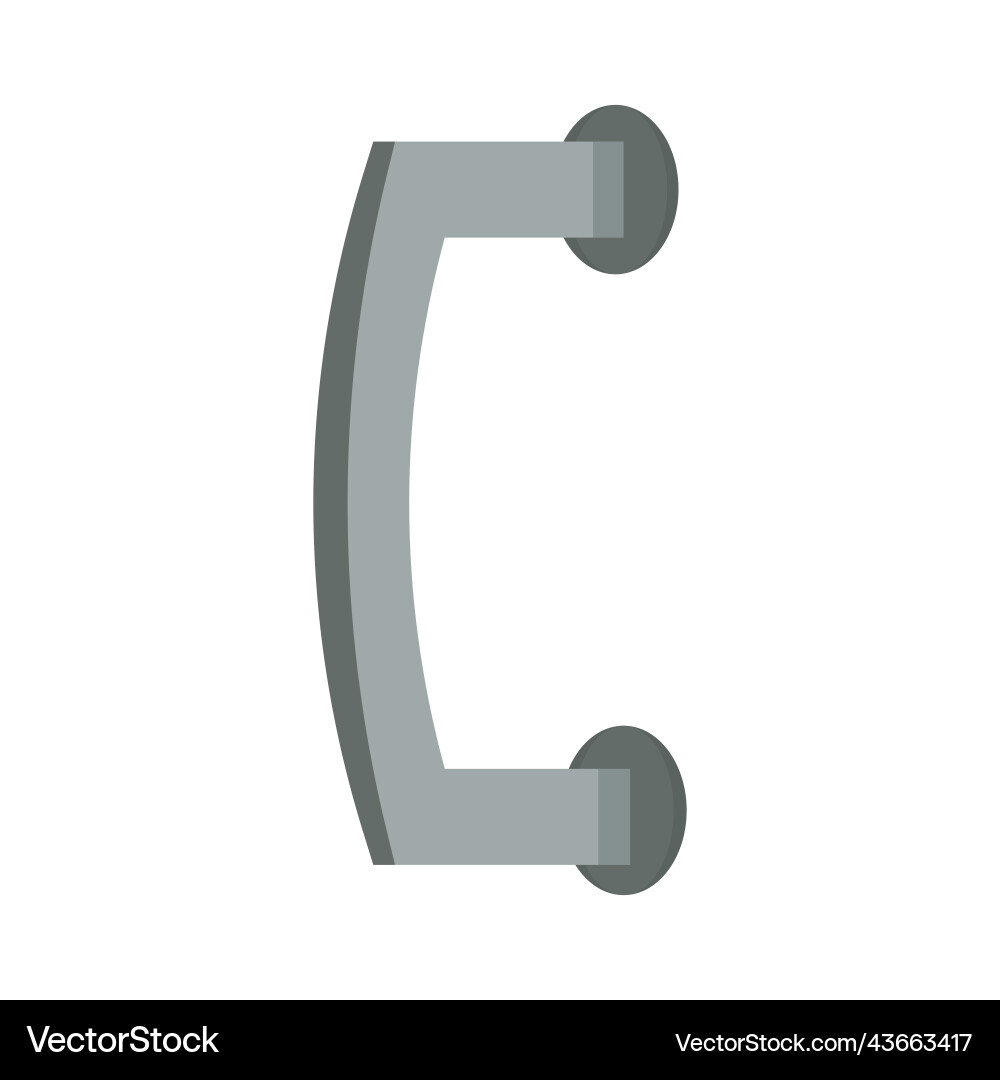 Door handle and doorknob latch with window brass Vector Image