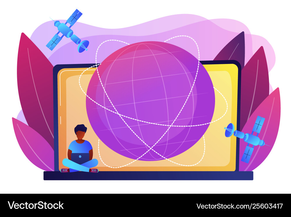 Global web connection concept Global web connection concept vector image