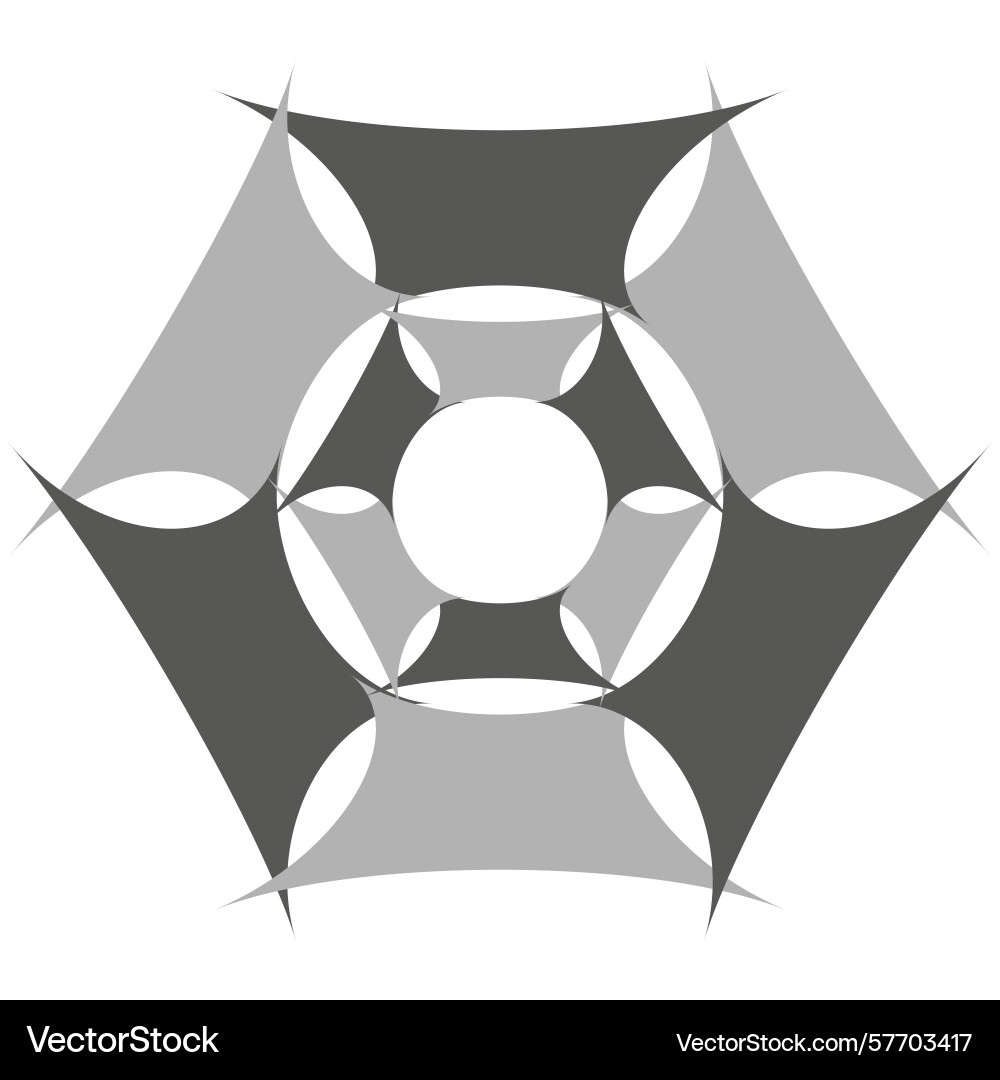 Hexagon abstract shape geometric shade pattern Hexagon abstract shape geometric shade pattern vector image