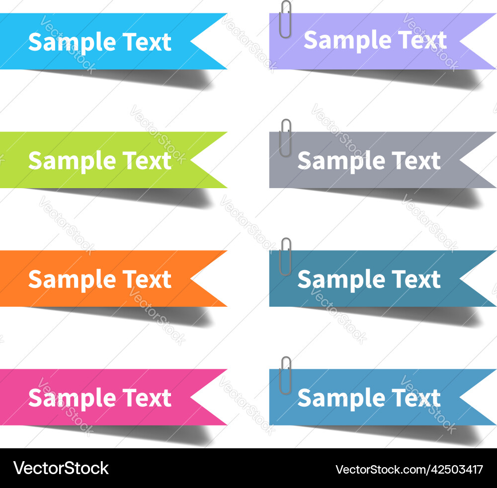 Label set with full color design element Label set with full color design element vector image