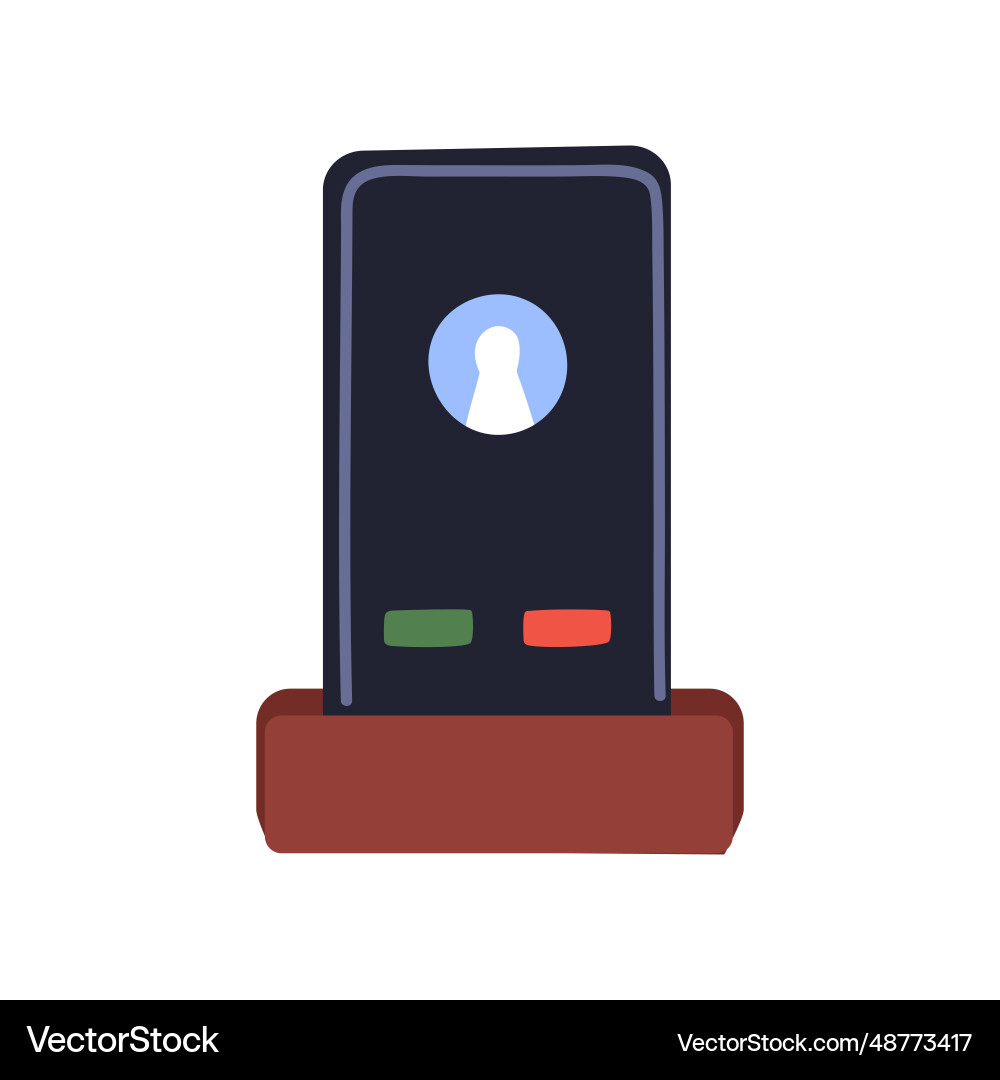 Mobile phone ringing accept and decline buttons Mobile phone ringing accept and decline buttons vector image