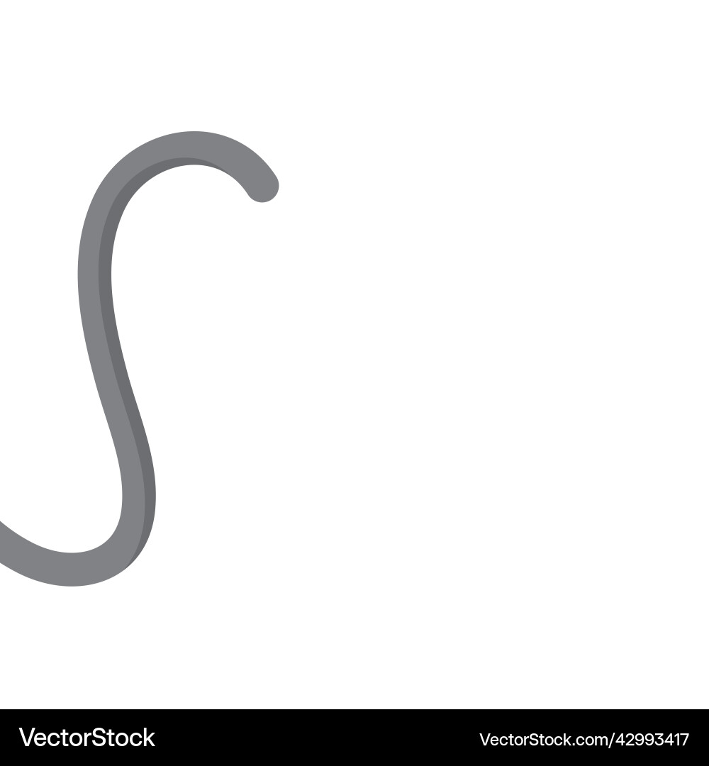 Monkey tail icon design element web vector image