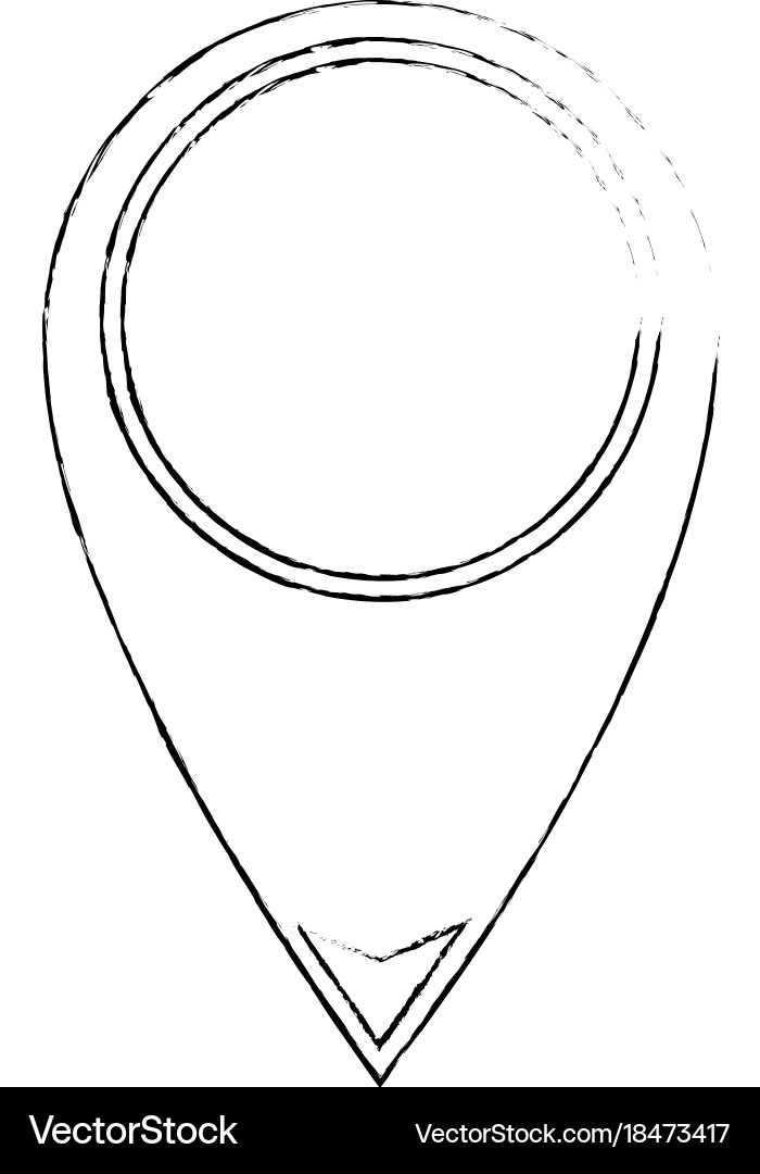Pin pointer location icon vector image