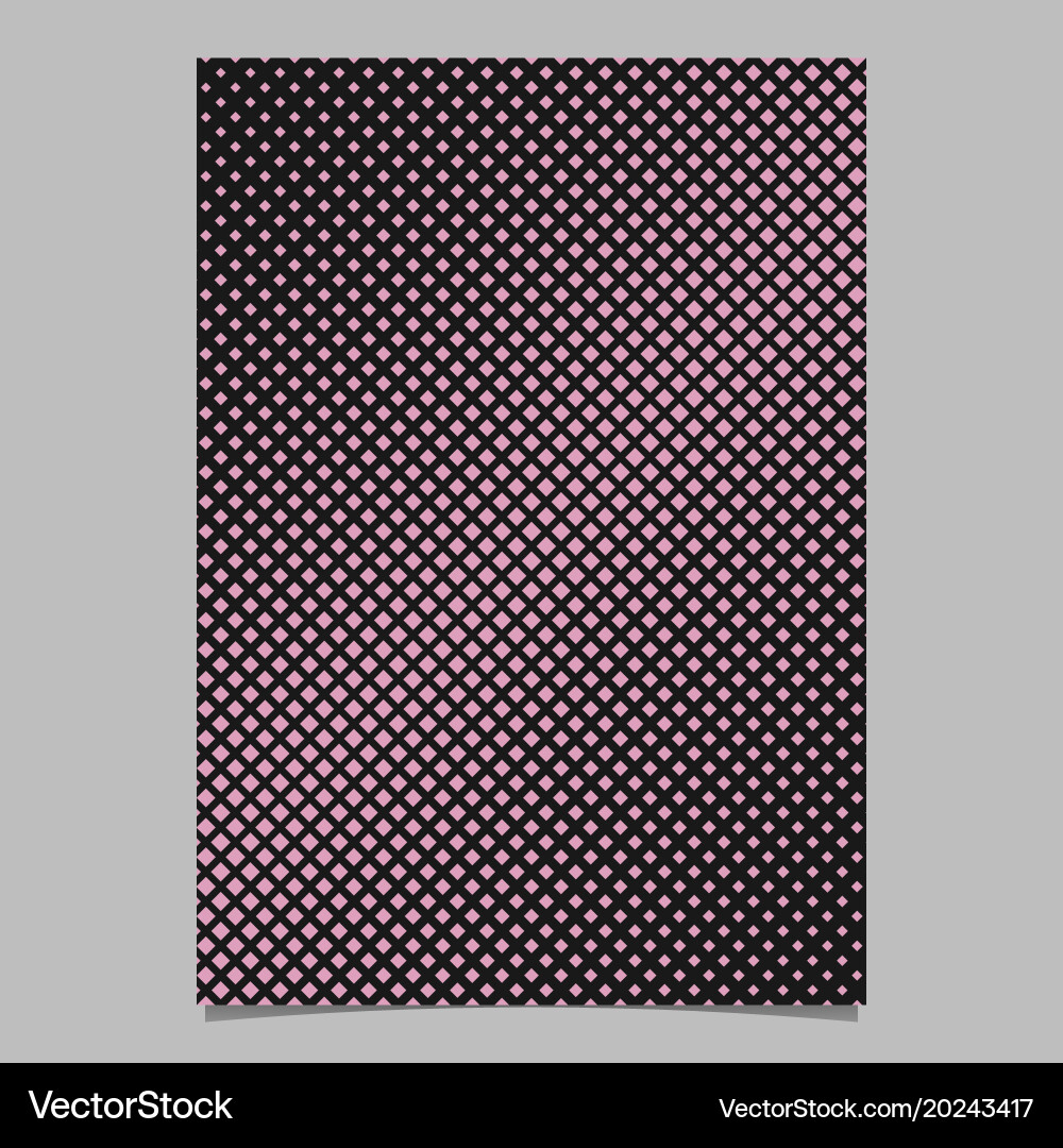 Retro halftone square pattern background brochure vector image