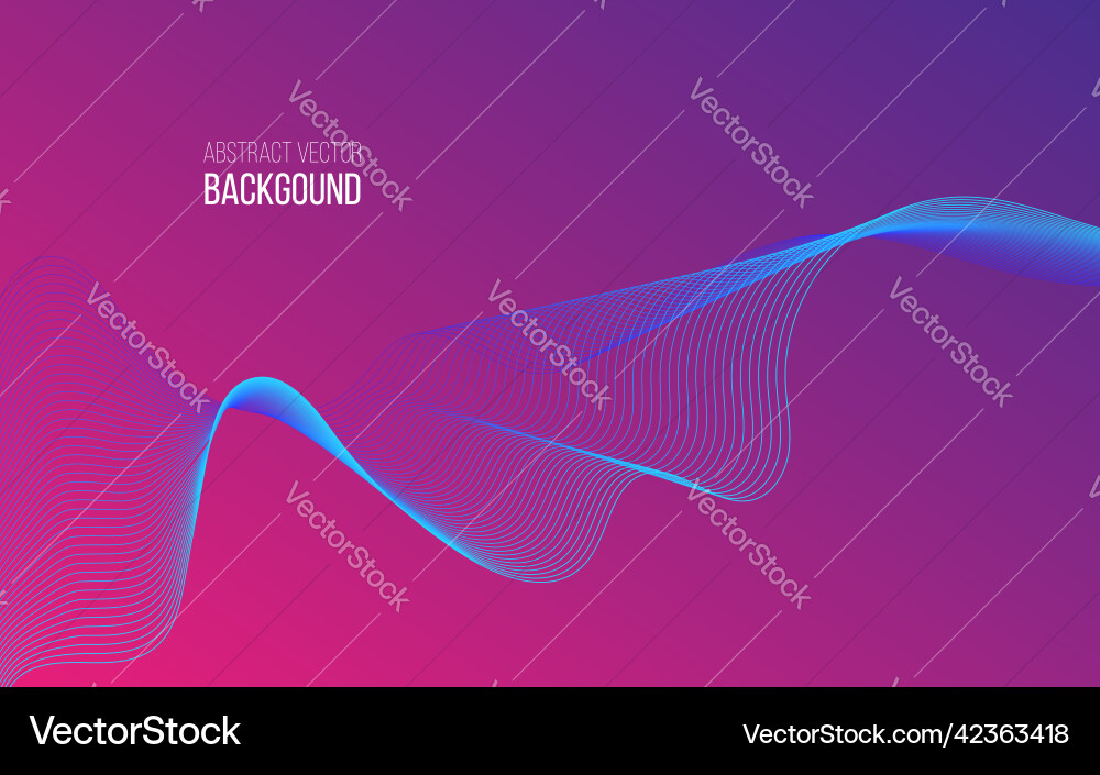 Abstract background with color wave design element Abstract background with color wave design element vector image