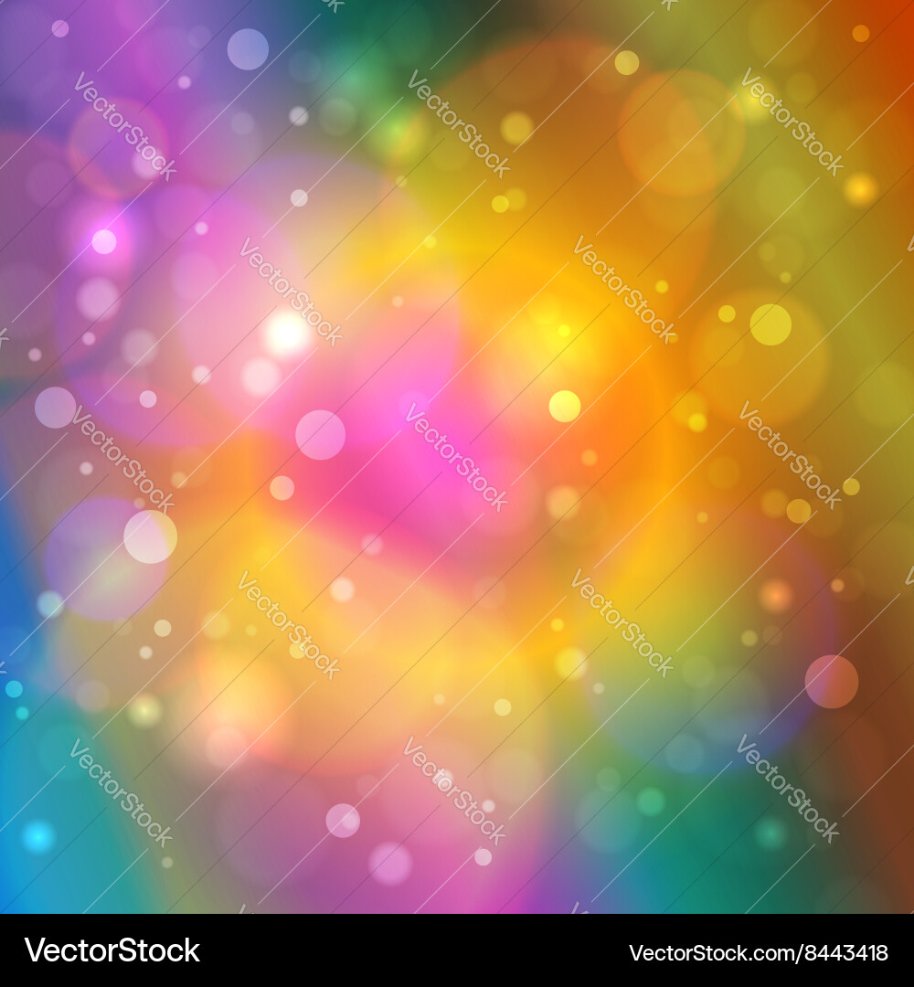 Abstract Bokeh Lights Background Vector Image