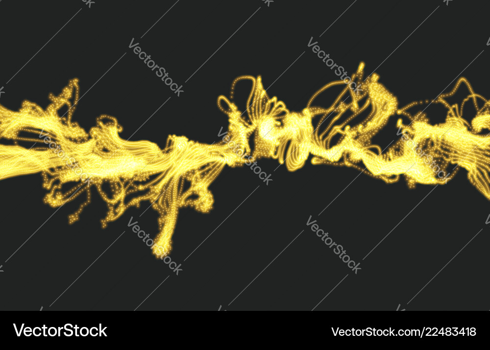 Array with dynamic particles 3d technology style Array with dynamic particles 3d technology style vector image