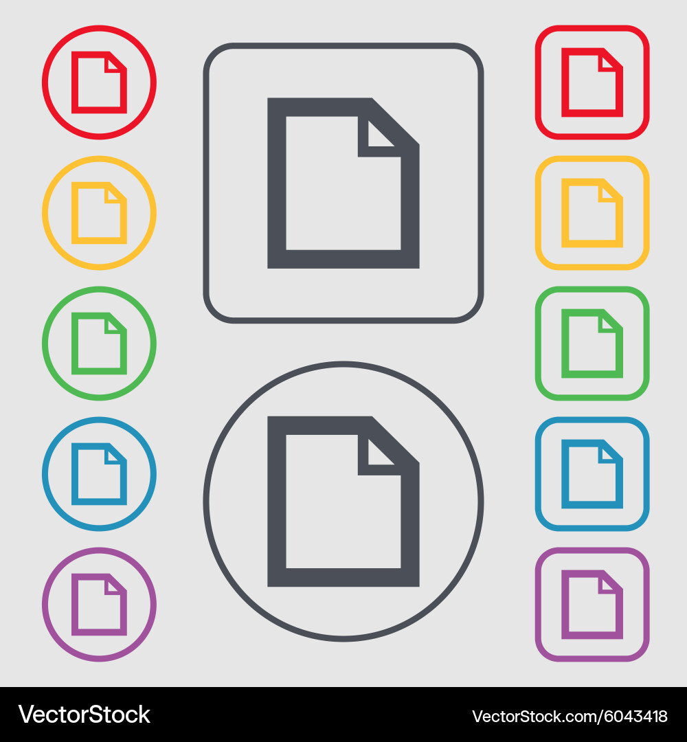 Edit document sign icon content button symbols Vector Image