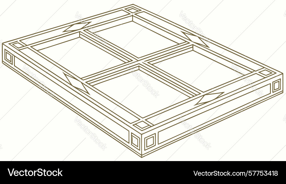 Geometric tiled floor pattern modern abstract vector image