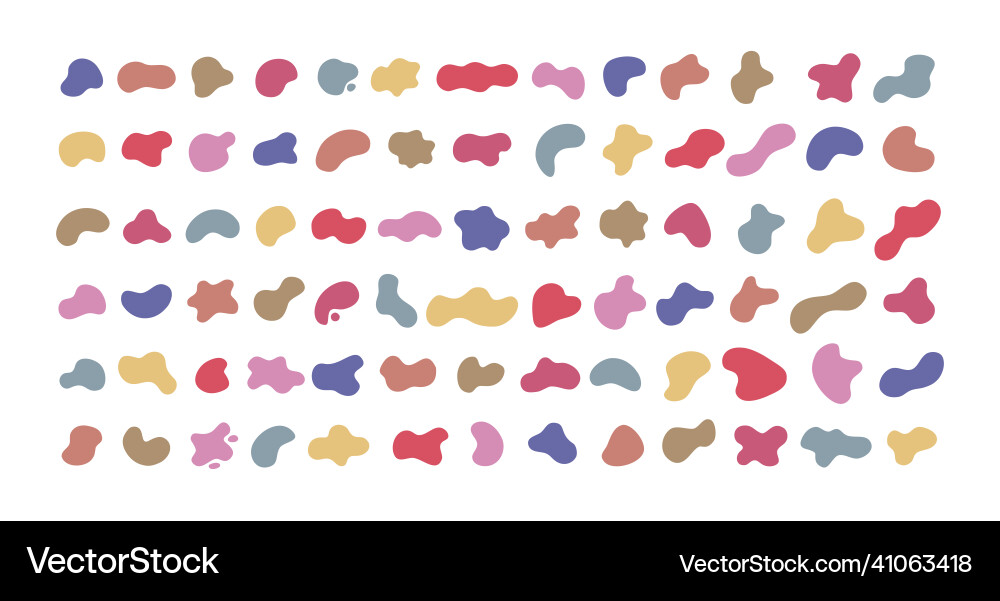 Liquid irregular blob shape Liquid irregular blob shape vector image