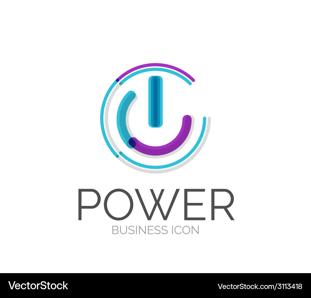 Power & Toggle Icon Set vector image